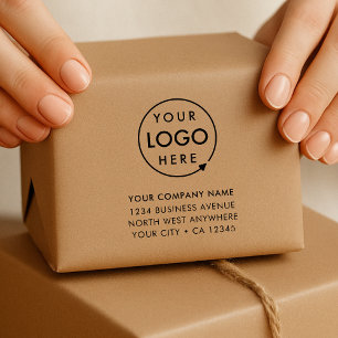 Geschäftsadresse-Stempel Logo-Branding Gummistempel