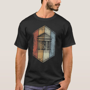 Geschäftsbank Retro Vintage Stil Finanzbuchhaltung T-Shirt
