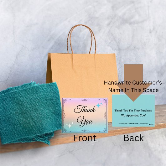 Geschäftsbedankung durch den Kunden Postkarte