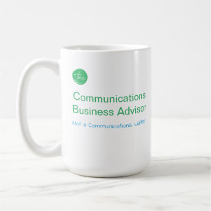Geschäftsberater für Kommunikation, nicht eine War Kaffeetasse