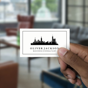 Geschäftsberater Immobilien Stadtbild Visitenkarte