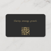 Geschäftsberater QR Code Professional Visitenkarte (Rückseite)
