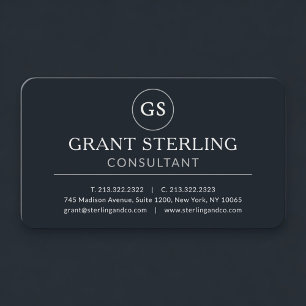 Geschäftsberater Schwarz Professional Visitenkarte