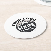 Geschäftsbereich Logo für kundenspezifische Untern Runder Pappuntersetzer (Angewinkelt)