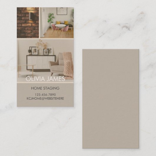 GESCHÄFTSBEREICH, Visitenkarte im realen Anwesen, (Vorne/Hinten)