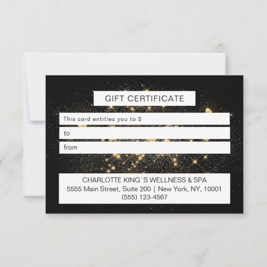 GESCHÄFTSBESCHEINIGUNG (Rückseite)