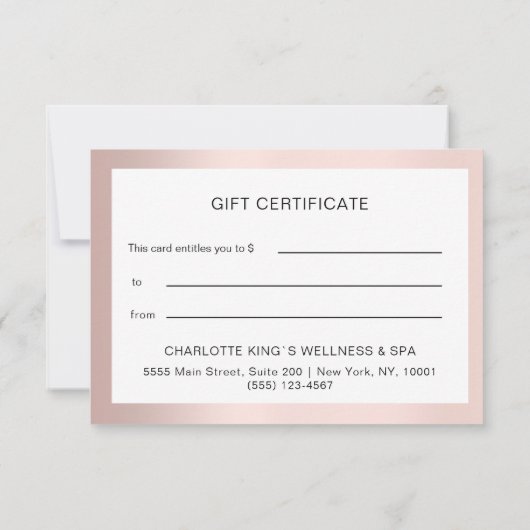 GESCHÄFTSBESCHEINIGUNG (Rückseite)