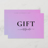 GESCHÄFTSBESCHEINIGUNG | für Sie (Vorne/Hinten)