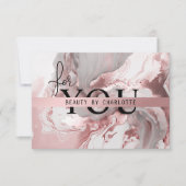 GESCHÄFTSBESCHEINIGUNG | Für Sie | Rosa-Gold-Marmo (Vorderseite)