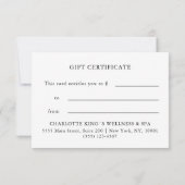 GESCHÄFTSBESCHEINIGUNG | Für Sie | Rosa-Gold-Marmo (Rückseite)