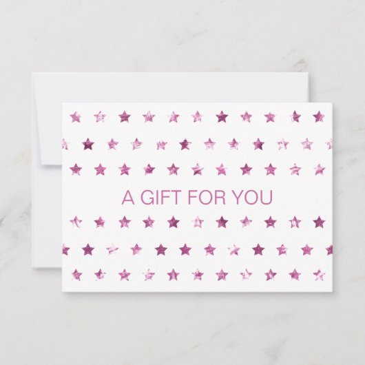 GESCHÄFTSBESCHEINIGUNG Glitzer Stars (Vorderseite)