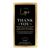 Geschäftsbestellung mit Black & Gold-Logos Vielen (Vorne)