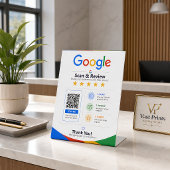 Geschäftsbewertung Google Review QR Schild