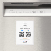 Geschäftsbewertung mit QR-Code Magnet (In Situ (Geschirrspüler))
