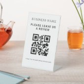 Geschäftsbewertungs-QR-Code Sockelschild (In SItu)