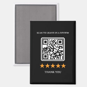 Geschäftsbewertungslink-QR-Code 2,5" x 3,5" Magnet