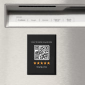 Geschäftsbewertungslink-QR-Code 2,5" x 3,5" Magnet (In Situ (Geschirrspüler))