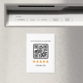 Geschäftsbewertungslink-QR-Code 2,5" x 3,5" Magnet (In Situ (Geschirrspüler))