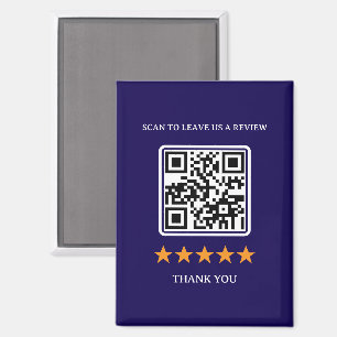 Geschäftsbewertungslink-QR-Code 2,5" x 3,5" Magnet