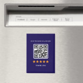 Geschäftsbewertungslink-QR-Code 2,5" x 3,5" Magnet (In Situ (Geschirrspüler))