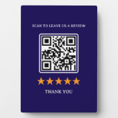 Geschäftsbewertungslink QR-Code 5" x 7" Fotoplatte (Vorderseite)