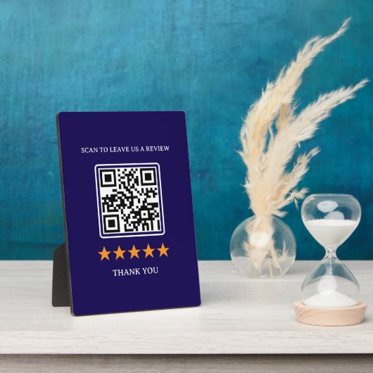 Geschäftsbewertungslink QR-Code 5" x 7" Fotoplatte (Seite)