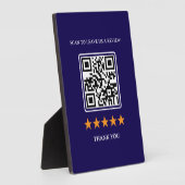 Geschäftsbewertungslink QR-Code 5" x 7" Fotoplatte (Seite)