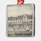 Geschäftsblock, Asbury Park, New-Jersey Silbernes Ornament (Links)