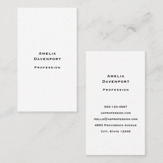 Geschäftsbogen 11b visitenkarte (Vorne/Hinten)