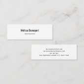 Geschäftsbogen 15 mini visitenkarte (Vorne/Hinten)