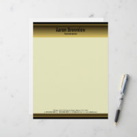 Geschäftsbriefe für Black and Gold Bars Accountant