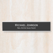 Geschäftsbüro Lang Name Plate Titel Türschild (Vorderseite )