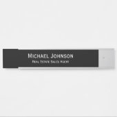 Geschäftsbüro Lang Name Plate Titel Türschild (Vorderseite )