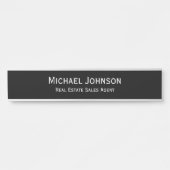 Geschäftsbüro Lang Name Plate Titel Türschild (Vorderseite )