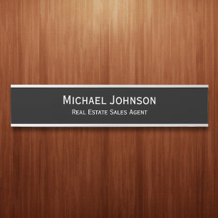 Geschäftsbüro Lang Name Plate Titel Türschild