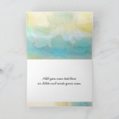 Geschäftsdanken: Aquarellfarben in Pastellfarben Dankeskarte (Innenseite)