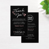 Geschäftsdanken & Code-Karte | Modern  (Schreibtisch)