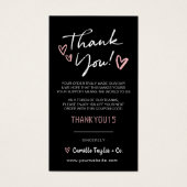 Geschäftsdanken & Code-Karte | Modern  (Vorderseite)