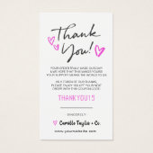 Geschäftsdanken & Code-Karte | Modern (Vorderseite)