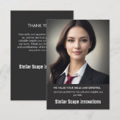 Geschäftsdanken Dankeskarte (Vorne/Hinten)