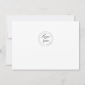 Geschäftsdanken: Elegantes Blumen-Gold-Logo (Rückseite)