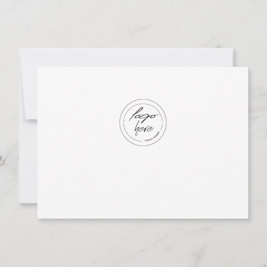 Geschäftsdanken: Elegantes Blumen-Gold-Logo (Rückseite)