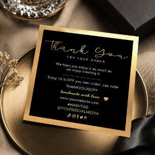 Geschäftsdanken: Elegantes Schwarz und Gold