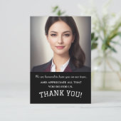 Geschäftsdanken, Firma danke (Stehend Vorderseite)