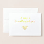 Geschäftsdanken Folienkarte (Vorderseite mit Umschlag)