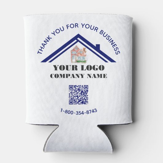 Geschäftsdanken für den benutzerdefinierten QR-Cod Dosenkühler (Rückseite)