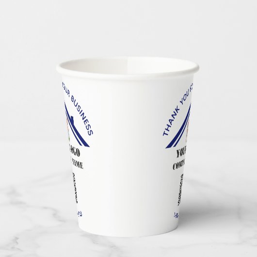 Geschäftsdanken für den benutzerdefinierten QR-Cod Pappbecher (Links)