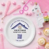 Geschäftsdanken für den benutzerdefinierten QR-Cod Pappteller (Party)