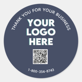 Geschäftsdanken für den benutzerdefinierten QR-Cod Runder Aufkleber