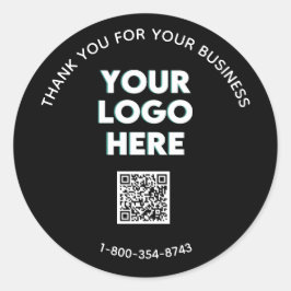 Geschäftsdanken für den benutzerdefinierten QR-Cod Runder Aufkleber